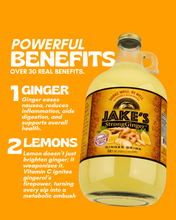 Load image into Gallery viewer, Premium Steeped Ginger Juice Adventure Pack featuring Jake's StrongGinger Organic Ginger Juice with health benefits.