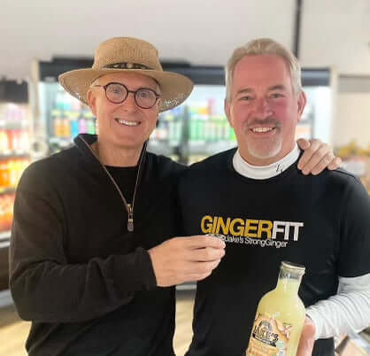 Jake and Kevin with Jake’s Ginger Juice