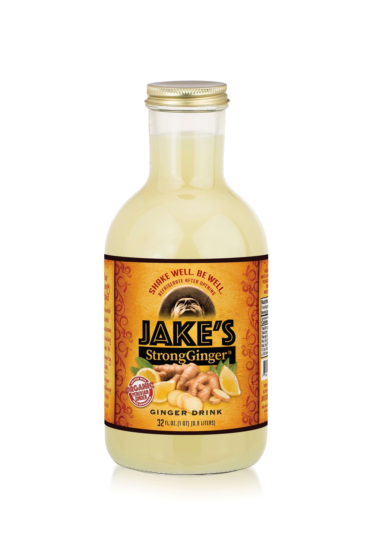 Jake's 32oz Bottle Organic Ginger Juice