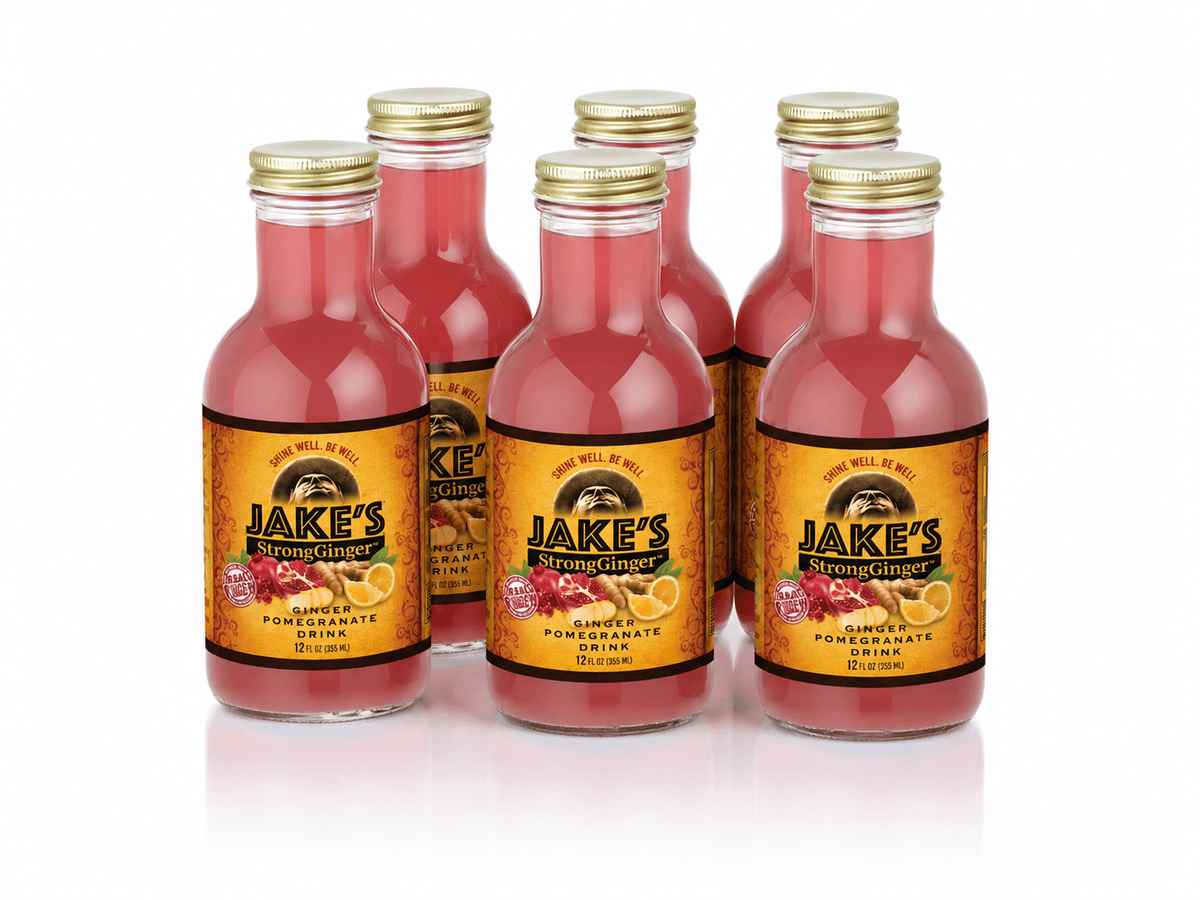 Jake's 12oz Organic Ginger Pomegranate 6-Pack