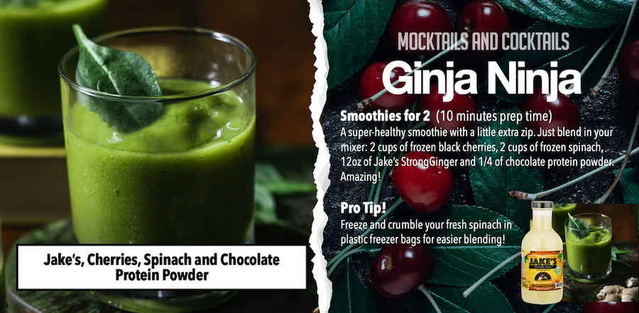 Jake's Ginger Choolate Protein Smoothie