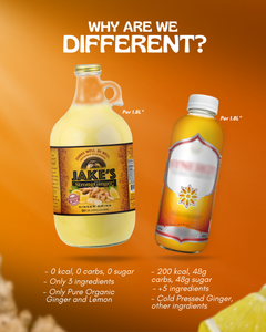 Jake's 64oz Organic StrongGinger Drink
