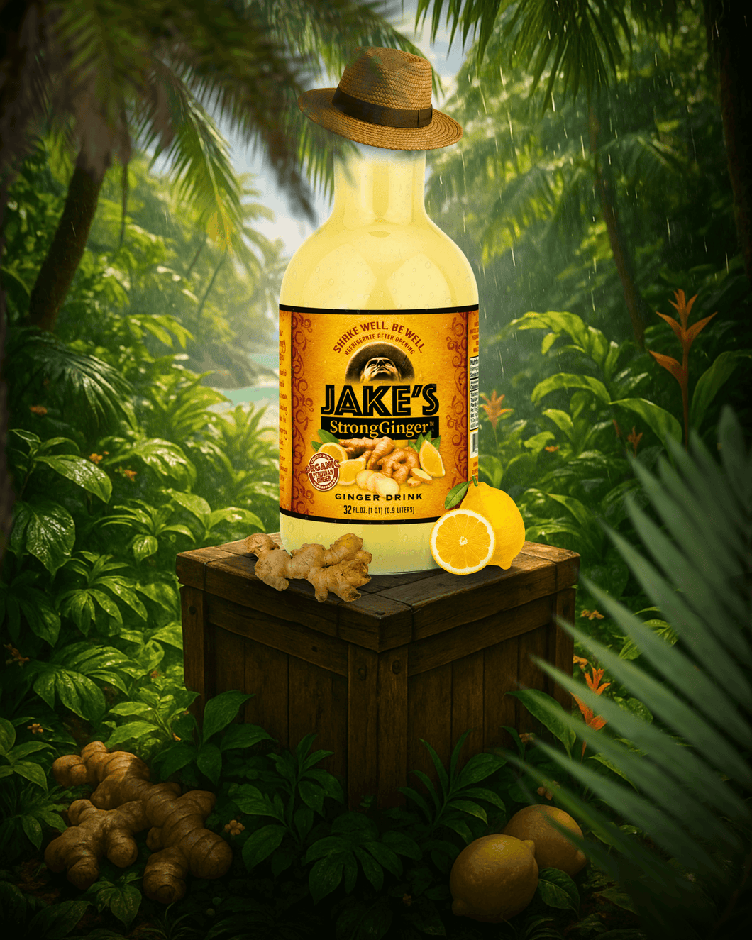 Jake's 32oz Organic StrongGinger™ Drink