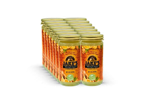 Twelve  bottles of Jake's StrongGinger organic  ginger drink, a wellness beverage for digestion and immunity.